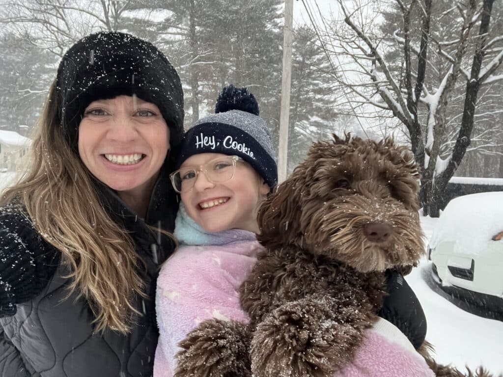 ALD puppy with family